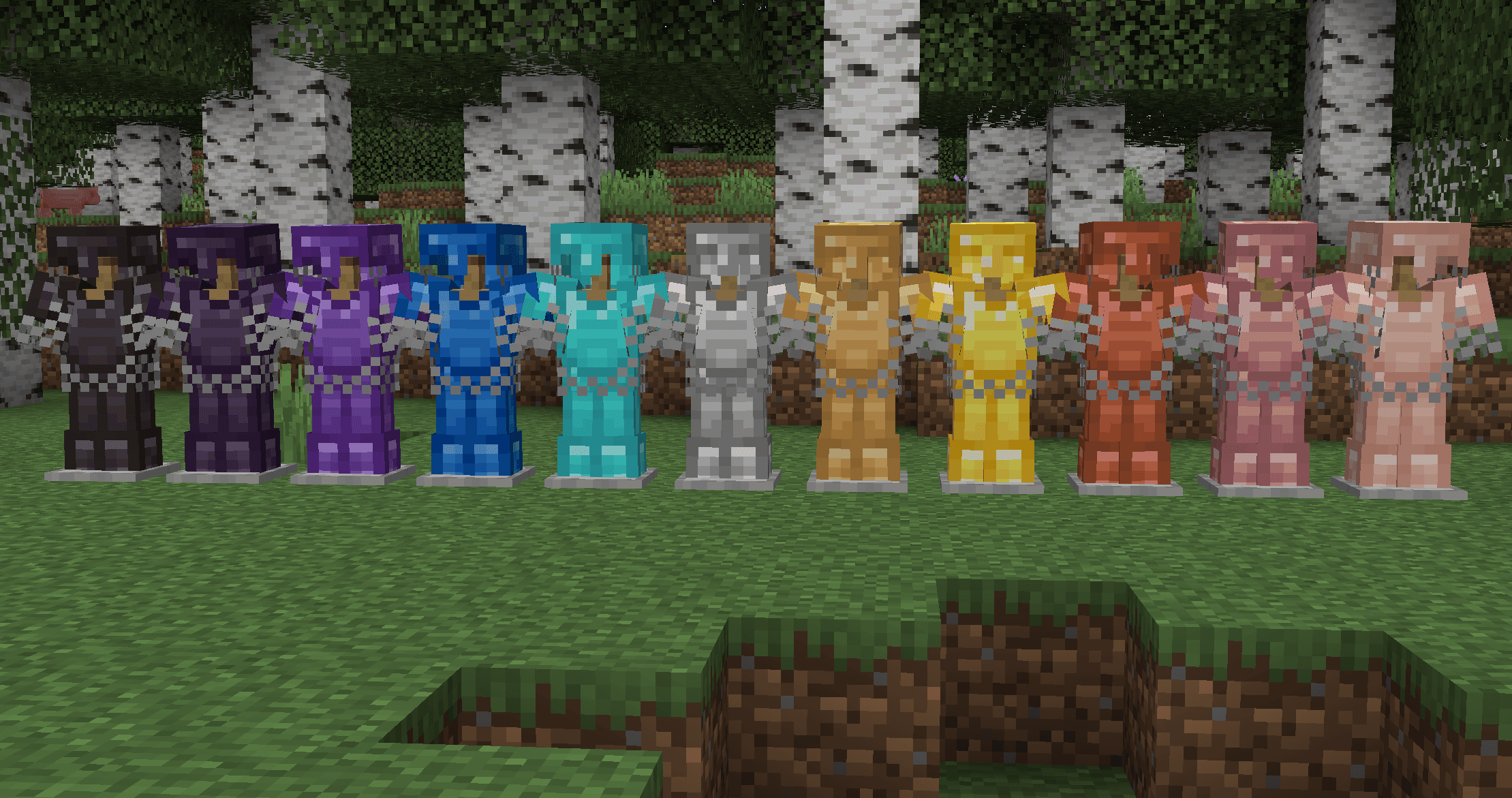 Tinkers Construct plate armor set in Minecraft